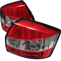 Spyder 5000040 - Audi A4 02-05 LED Tail Lights Red Clear ALT-YD-AA402-LED-RC