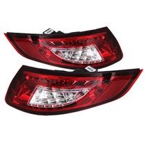 Spyder 5037978 - Porsche 997 05-08 LED Tail Lights Red Clear ALT-YD-P99705-LED-RC