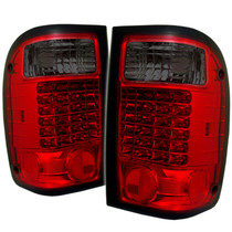 Spyder 5003867 - Ford Ranger 01-05 LED Tail Lights Red Smoke ALT-YD-FR98-LED-RS