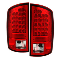 Spyder 5002631 - Dodge Ram 07-08 1500/Ram 07-09 2500/3500 LED Tail Lights Red Clear ALT-YD-DRAM06-LED-RC