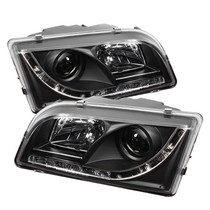 Spyder 5030351 - Volvo S40 97-03 Projector Headlights DRL Black High H1 Low H1 PRO-YD-VOS4097-DRL-BK