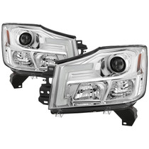 Spyder 5085498 - 04-15 Nissan Titan / 04-07 Nissan Armada V2 Projector Headlights - Chrome PRO-YD-NTI04-DRL-C