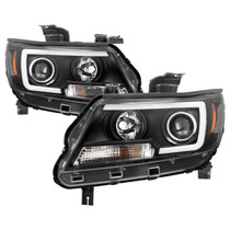 Spyder 5085283 - 15-17 Chevy Colorado Projector Headlights - Light Bar LED - Black (PRO-YD-CCO15-LBDRL-BK)