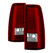 Spyder 9038792 - xTune Chevy Silverado 1500/2500/3500 99-02 / Version 3 Tail Lights Red Clear ALT-ON-CS99V3-LBLED-RC