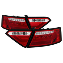 Spyder 5083258 - 08-12 Audi A5 LED Tail Lights - Red Clear ALT-YD-AA508V2-LED-RC