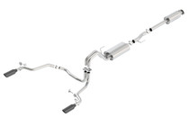 Borla 15-17 Ford F-150 2.7L/ 3.5L EcoBoost/ 5.0L V8 Rear Exit S-Type Catback Exhaust Black Chrome - 140615BC