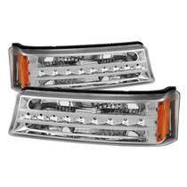 Spyder 9027499 - Xtune Chevy Silverado 03-06 / Avalanche 02-06 LED Bumper Lights Chrome CBL-JH-CS03-LED-C