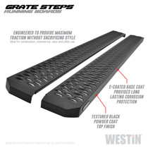 Westin 27-74725 - Grate Steps Running Boards 75 in - Textured Black