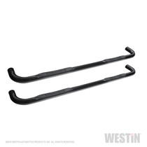 Westin 23-4135 - 2019 Chevrolet Silverado/Sierra 1500 Crew Cab E-Series 3 Nerf Step Bars - Black