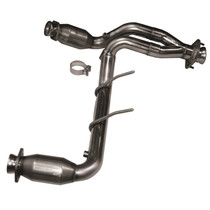 Kooks 13503200 - 2-1/2" SS Catted Y-Pipe.  2009-2010 F150 5.4L 3V. Connects to OEM Exhaust