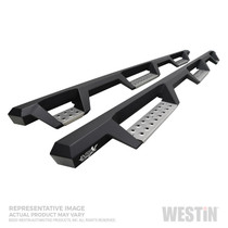 Westin 56-5347752 - 2020 Chevy Silverado 2500/3500 Crew Cab (8ft Bed) W2W Nerf Step Bars - Textured Black