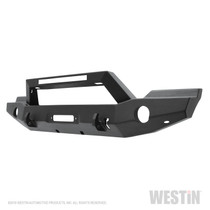 Westin 59-80055 - 07-18 Jeep Wrangler JK WJ2 Full Width Front Bumper w/LED Light - Tex. Blk