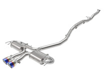 aFe Power 49-36624-L - Takeda 3in 304 SS Cat-Back Exhaust System w/Blue Flame Tips 17-20 Honda Civic Sport L4-1.5L (t)