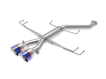 aFe Power 49-36626-L - Takeda 2.5in 304SS Axle-Back Exhaust System 17-19 Honda Civic Type R L4-2.0L (t) - BL Flame Tip