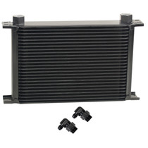 Derale 52586 - 25 Row Series 10000 Stack Plate Fluid Cooler, 90 degree swivel -6AN