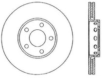 StopTech 126.33061CSR - Sport Slotted Cryo Brake Rotor; Rear Right
