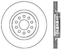 StopTech 126.33089CSL - Sport Slotted Cryo Brake Rotor; Rear Left