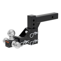 CURT 45799 - Adjustable Tri-Ball Mount (2in Shank 1-7/8in 2in & 2-5/16in Balls)
