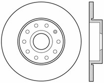 StopTech 127.33105CL - Sport Cryo Drilled & Slotted Brake Rotor; Rear Left