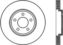 StopTech 127.61072CL - Sport Cryo Drilled & Slotted Brake Rotor; Front Left