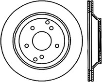 StopTech 127.62041CR - Sport Cryo Drilled & Slotted Brake Rotor; Rear Right