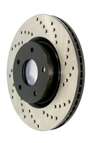 StopTech 128.35002CR - Sport Cryo Drilled Brake Rotor; Rear Right