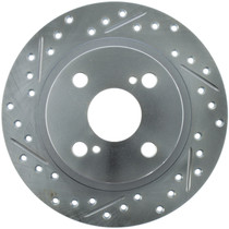 StopTech 227.44053R - Select Sport Drilled and Slotted Brake Rotor; Rear Right