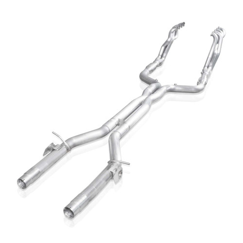 Stainlessworks 2" x 3" Long Tube Headers with Catted X-pipe - No AFM Valve (Connects to Factory) - 2016+ Chevy Camaro SS (6.2L LT1) - CA16HCAT