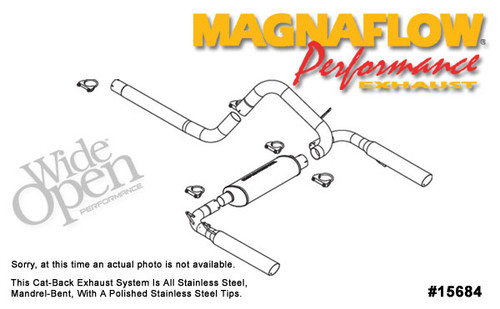 Magnaflow Catback w/ 3.5" Slash Tips - 1998- 2002 LS1 F-Body - 15684