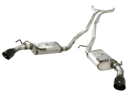 AFE Mach Force XP 409 Stainless 2.5" Catback System (Black Tips) - 2010-2013 Chevy Camaro (3.6L V6) - 49-44042-B