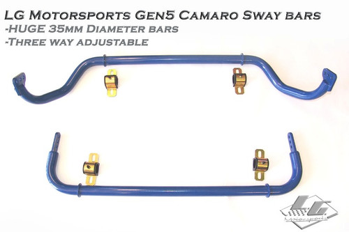 LG Motorsports G5 Swaybar Kit with Bushings - 2010-2012 Chevy Camaro - LG G5 SWAY BAS