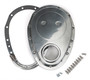 Trans-Dapt Performance 6049 - 2 PC. ALUMINUM TIMING COVER KIT; SB CHEVY 283-350, 4.3L V6