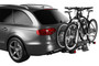 Thule 903202 - EasyFold XT 2 - Fully Foldable Platform Hitch Bike Rack (Up to 2 Bikes) - Black/Silver