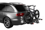 Thule 903202 - EasyFold XT 2 - Fully Foldable Platform Hitch Bike Rack (Up to 2 Bikes) - Black/Silver