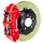 Brembo 2M2.9005A2 - 08-16 R8 4.2/5.2 (CC Brake Eqpt) Rr GT BBK 6Pis Cast 380x32 2pc Rotor Slotted Type1-Red