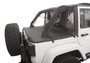 Rampage 990135 - 2007-2018 Jeep Wrangler(JK) Unlimited 4-Door Trailview Tonneau Top - Black Diamond