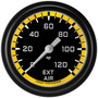 Classic Instruments AX399YBLF - Autocross Yellow 2 5/8" Outside Air Temp. Gauge