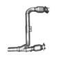 BBK 40500 - 07-11 Jeep 3.8 V6 Long Tube Exhaust Headers And Y Pipe And Converters - 1-5/8 Silver Ceramic