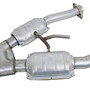 BBK 1810 - 79-93 Mustang 5.0 Short Mid X Pipe w Catalytic Converters 2-1/2 For Automatic Long Tube Headers