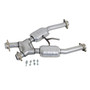 BBK 1672 - 94-95 Mustang 5.0 Short Mid X Pipe With Catalytic Converters 2-1/2 For  Long Tube Headers