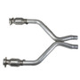 BBK 1461 - 11-14 Mustang 3.7 V6 Short Mid X Pipe With Catalytic Converters 2-1/2 For  Long Tube Headers