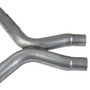 BBK 1461 - 11-14 Mustang 3.7 V6 Short Mid X Pipe With Catalytic Converters 2-1/2 For  Long Tube Headers