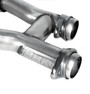 BBK 1509 - 79-93 Mustang 5.0 Short Mid H Pipe With Catalytic Converters 2-1/2 For  Long Tube Headers