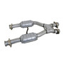 BBK 1659 - 79-93 Mustang 5.0 Short Mid X Pipe With Catalytic Converters 2-1/2 For  Long Tube Headers
