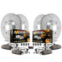 PowerStop K8694-36 - Power Stop 20-22 Lincoln Aviator Front and Rear Z36 Truck & Tow Brake Kit