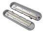 Holley 241-130 - Vintage Series Finned LS Valve Covers, Standard Height - Natural Cast