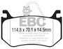 EBC DP52326NDX - 2016+ Alfa Romeo Giulia 2.9L Twin Turbo Bluestuff Rear Brake Pads