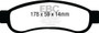 EBC ED91893 - 08-10 Ford F250 (inc Super Duty) 5.4 (2WD) Extra Duty Rear Brake Pads