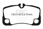 EBC DP51930NDX - 07-09 Porsche 911 (997) (Cast Iron Rotor only) 3.6 GT3 Bluestuff Rear Brake Pads