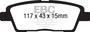 EBC DP41881R - 10-11 Hyundai Genesis 3.8 Yellowstuff Rear Brake Pads